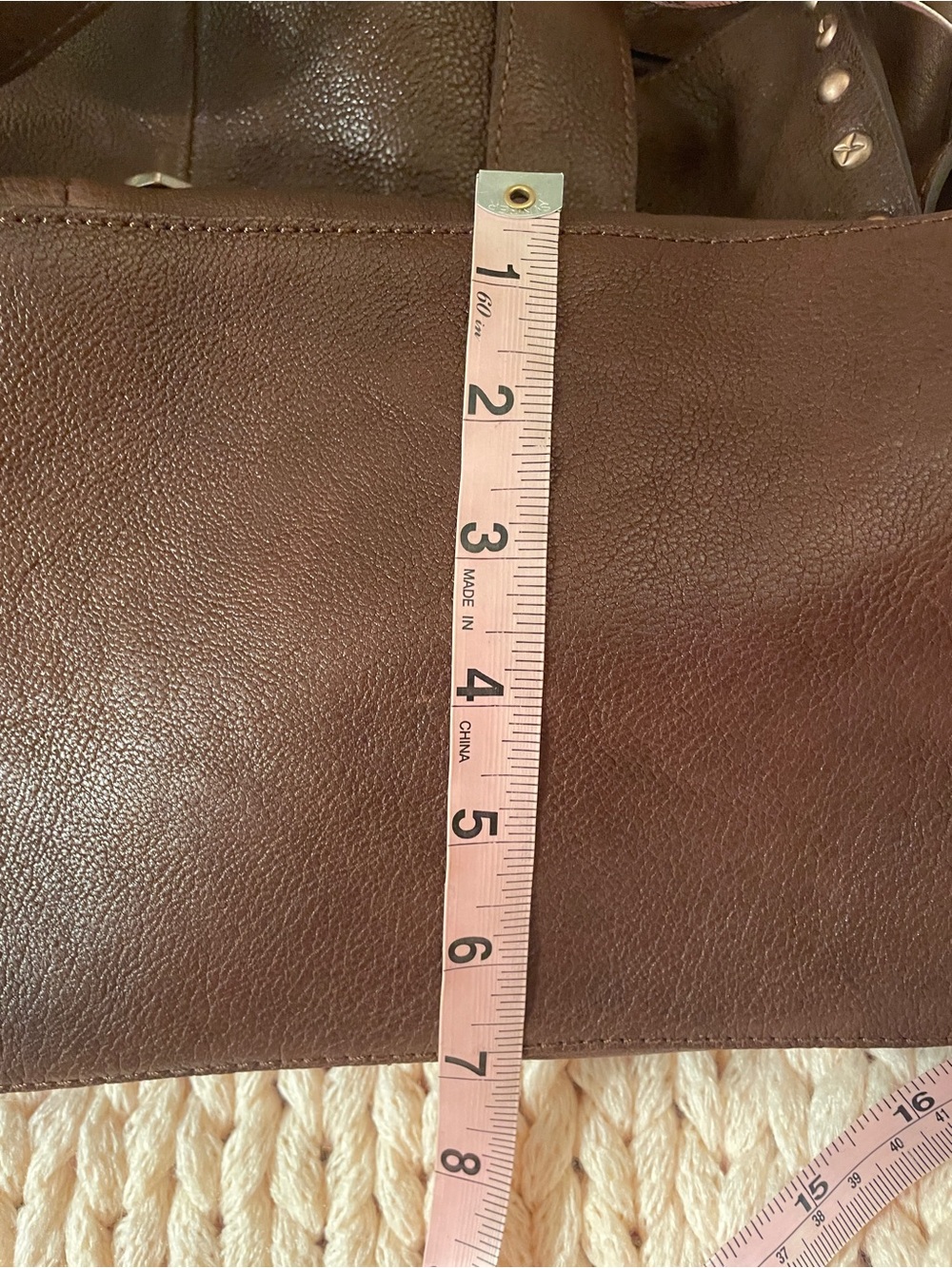We The Free Shay Stud Tote. Genuine Leather and Suede. Like New! - Picture 10 of 11